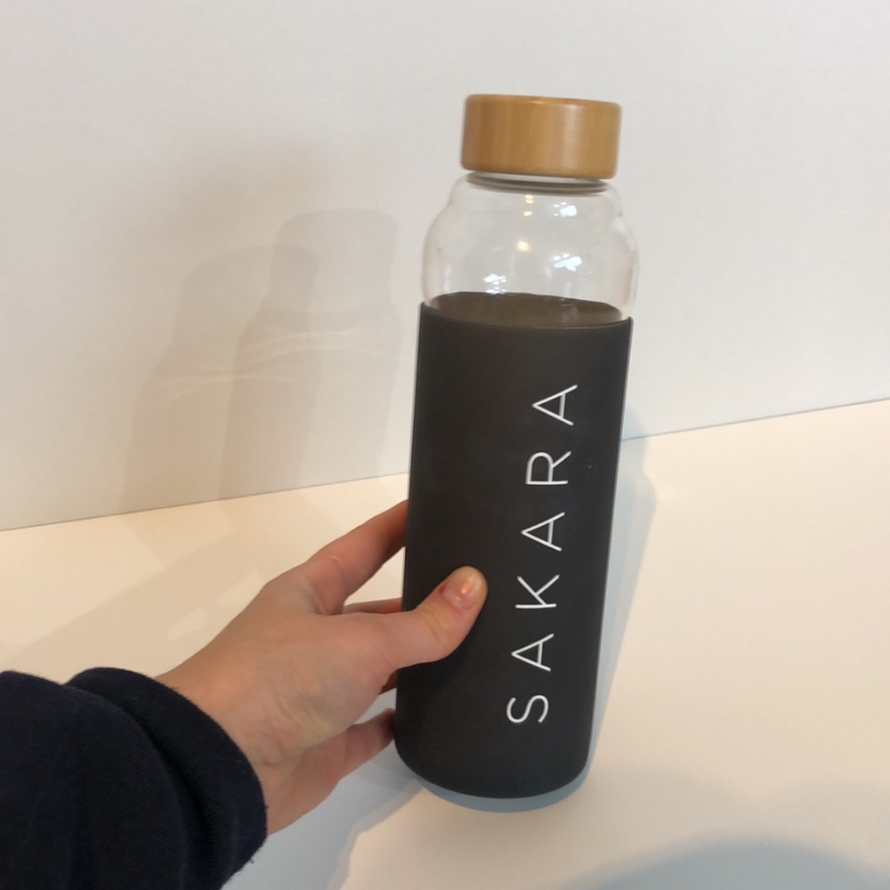 Limited Edition Sakara Life Sleek Glass Water Bottle